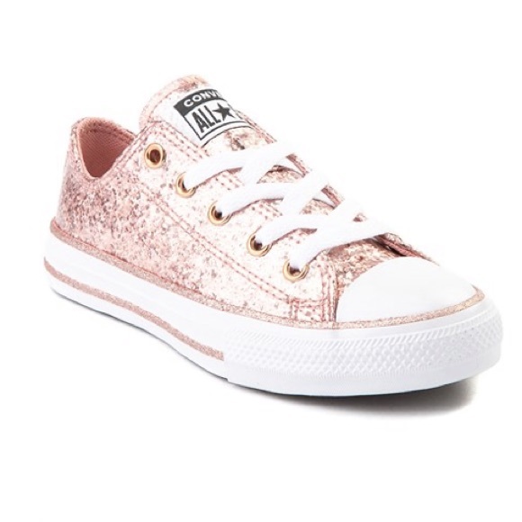 converse glitter rose gold